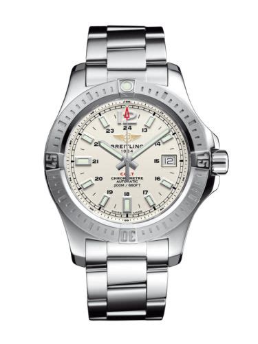 Breitling Colt 41 Automatic Stratus Silver / Bracelet • 